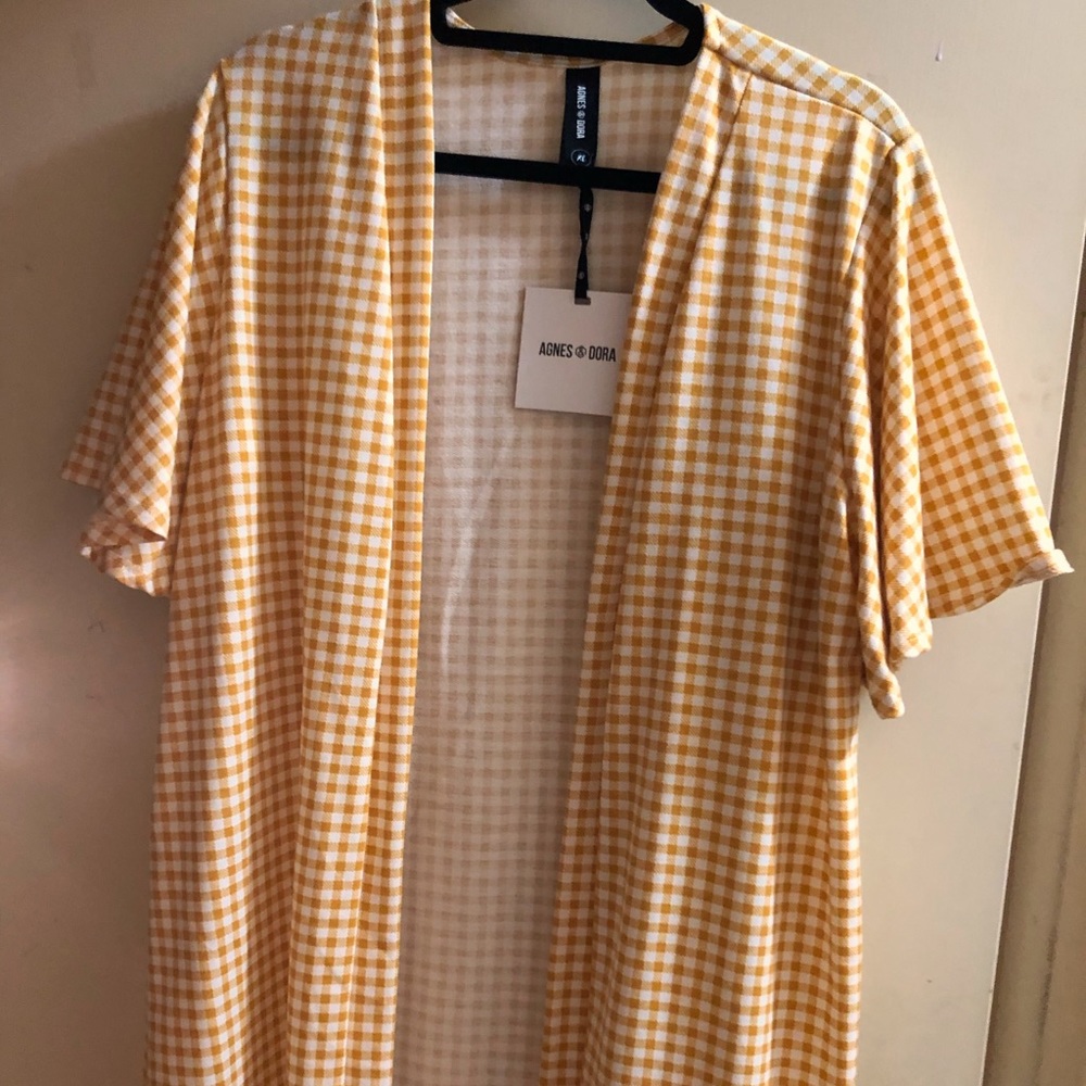 Gingham Cardigan